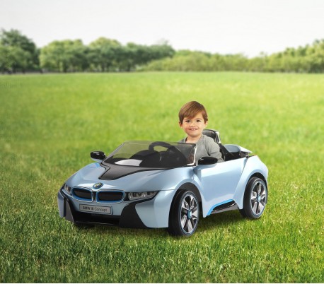 LT 838 Coche eléctrico para niños BMW l8 una plaza 12V con control remoto