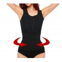 Chalecto efecto sauna fitness con cremallera y velcro efecto adelgazante L a XXL
