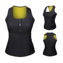 Chalecto efecto sauna fitness con cremallera y velcro efecto adelgazante L a XXL
