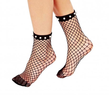 DSW Pack de 3 pares de calcetines negros de red modelo FANCY tobilleros