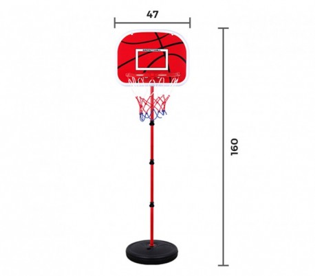 400067 Playset basquet para niños con la altura de la canasta ajustable