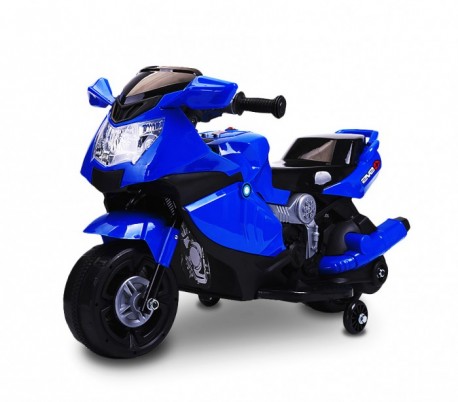 LT 862 Moto de carreras eléctrica para niños 6V con luces y sonidos realistas