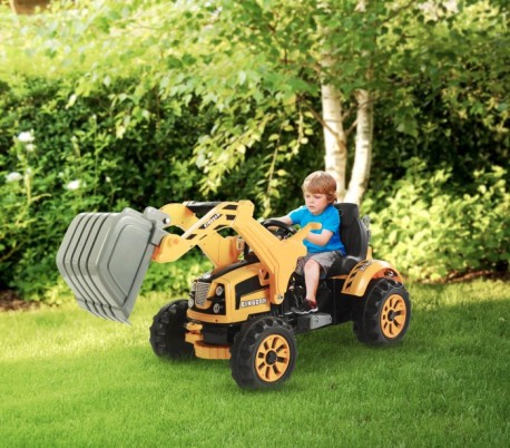 LT 843 Excavadora eléctrica para niños monoplaza 12V con sonidos