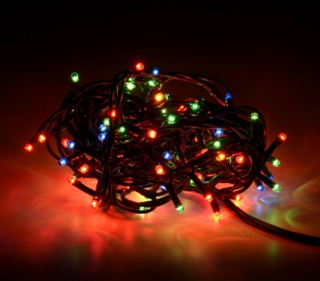 013447 Guirlanda de luces Navidad multicolor 100 luces 8 juego de luces 6 metros