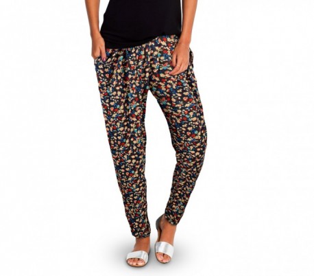 TG08-11 Pack 3 pantalones para mujer mod. FLOREAL tela suave motivo flores