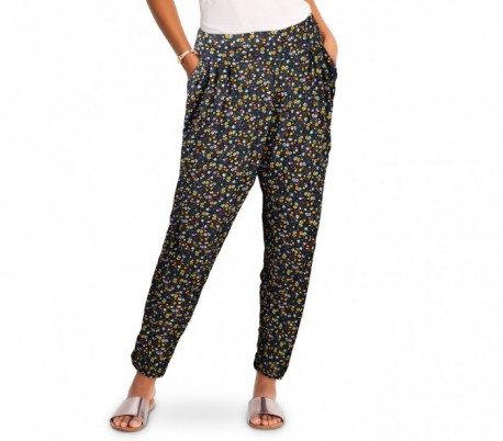 TG08-11 Pack 3 pantalones para mujer mod. FLOREAL tela suave motivo flores