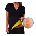 Camiseta de neopreno efecto sauna adelgaza brazos y abdomen mujeres tallas S-XXL Camiseta de neopreno efecto sauna adelgaza brazos y abdomen mujeres tallas S-XXL