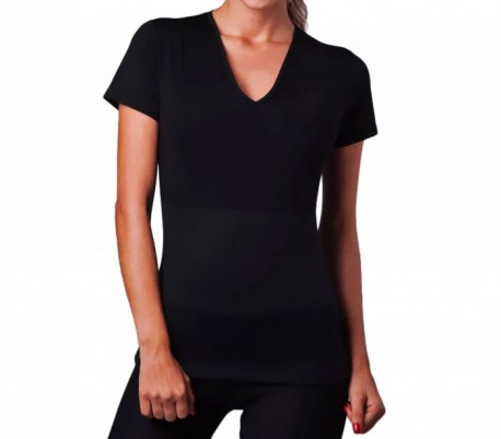 Camiseta de neopreno efecto sauna adelgaza brazos y abdomen mujeres tallas S-XXL