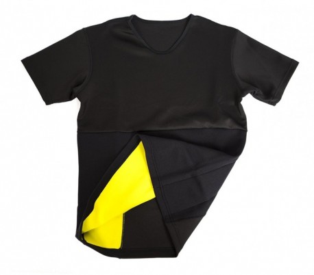 Camiseta de neopreno efecto sauna adelgaza brazos y abdomen mujeres tallas S-XXL