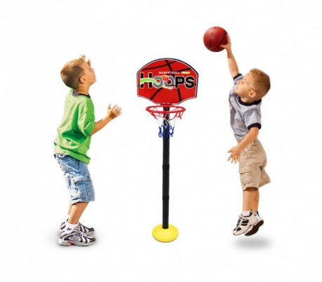 401269 Playset de baloncesto para niños altura canasta ajustable con balón