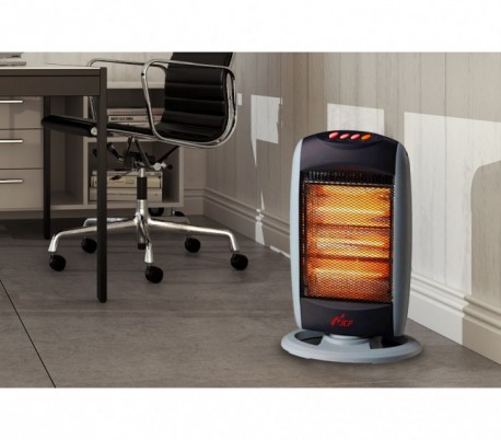 NSB-L120 Estufa halógena oscilante JCF con 3 potencias y mango posterior 1200W 