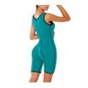Body reductor con efecto sauna moldeante con pantalones cortos varios colores