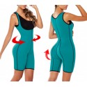 Body reductor con efecto sauna moldeante con pantalones cortos varios colores
