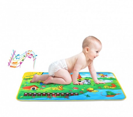 121775 Alfombra musical juego interactivo BABY FARM con melodías 75x50 cm