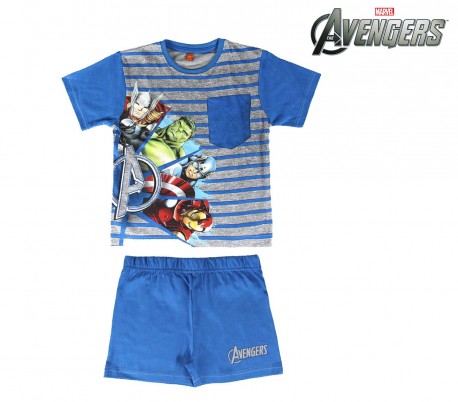 SS17AV Pijama de verano para niños modelo The Avengers tallas 4-6-8 años