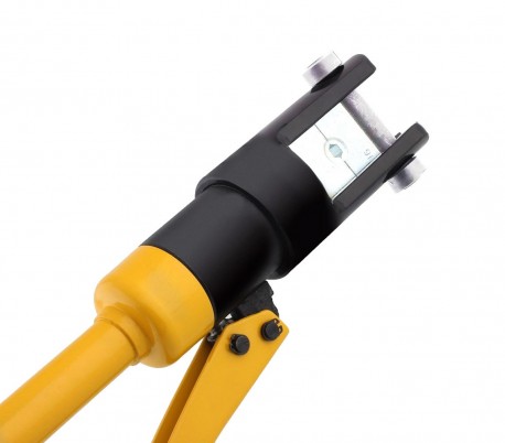 Pinza hidráulica para terminales eléctricos con 12 inserciones hexagonales