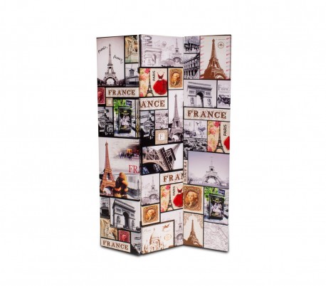 209653 Biombo de madera modelo Antigua America 120 x 180 cm