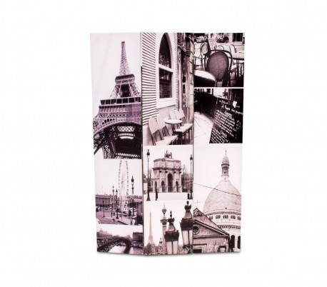 05976 Biombo de madera modelo París 120 x 180 cm con tres paneles