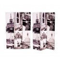 05976 Biombo de madera modelo París 120 x 180 cm con tres paneles