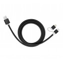 893267 Cable 2 en 1 USB de carga y de datos adaptador de Micro y Lightning 39 cm