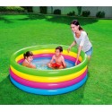 51117 Piscina inflable de arcoiris Bestway 4 anillos 157 x 46 cm 