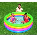 51117 Piscina inflable de arcoiris Bestway 4 anillos 157 x 46 cm 