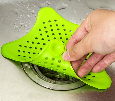 4345 Kit de 2 filtros con ventosa recoge suciedad y pelos para pica y ducha