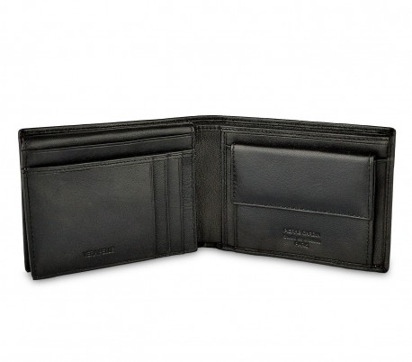 8866 TILAK08 Cartera para hombre de cuero genuino PIERRE CARDIN con portamonedas