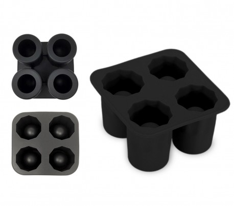 4218 Molde de goma siliconada para hielo en forma de vaso de cristal 10x10x5,5cm