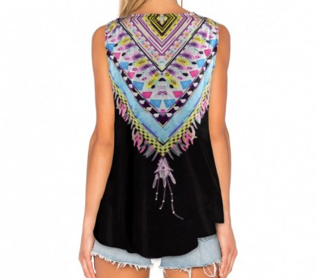 3908 Camiseta para mujer ELENA estampado de colores tallas de la S a la XL