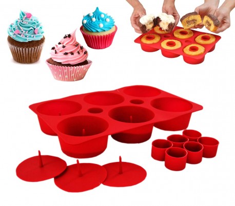 Cupcake secret molde para pasteles muffin buñuelos silicona