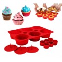 Cupcake secret molde para pasteles muffin buñuelos silicona