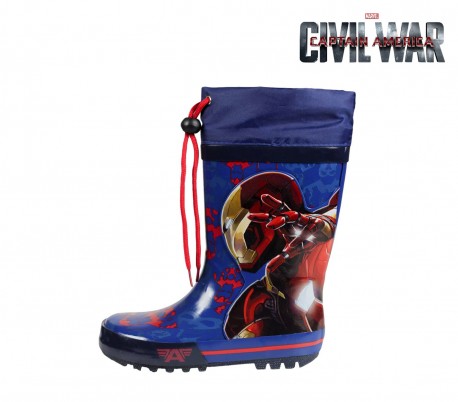 23-2078 Botas de agua para niños CAPITAN AMERICA tallas de la 28 a  la 33