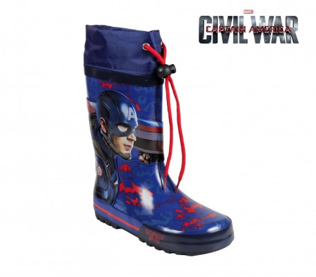 23-2078 Botas de agua para niños CAPITAN AMERICA tallas de la 28 a  la 33