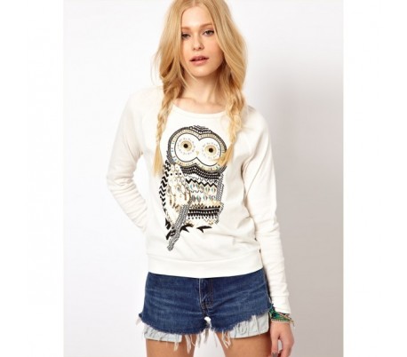 Sueter jersey sudadera con dibujo búho perfecto...