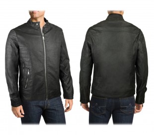 Chaqueta casual negra para hombre NWE BRAMS L-179 mod. CASEY slim fit 2