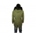 Parka de piel para hombre Z-DESIGN D-235 mod. Mailk con capucha 