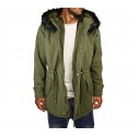 Parka de piel para hombre Z-DESIGN D-235 mod. Mailk con capucha 