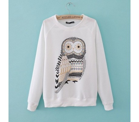 Sueter jersey sudadera con dibujo búho perfecto...