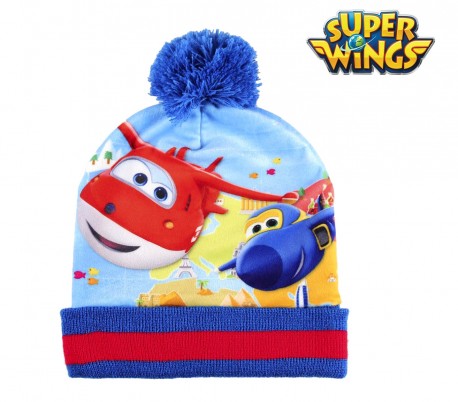 22-2443 Pack completo para invierno SUPER WINGS Gorro guantes bufanda y manta