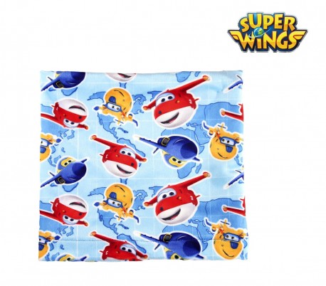 22-2443 Pack completo para invierno SUPER WINGS Gorro guantes bufanda y manta