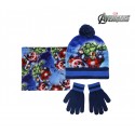 22-2543 Pack 3pz completo para invierno motivo AVENGERS Gorro guantes y bufanda