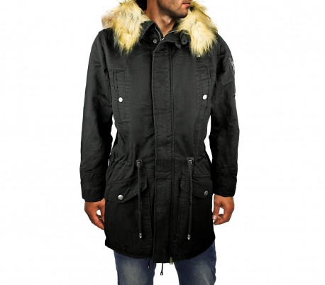 D-201 Chaqueta parka para hombre Z-DESIGN mod. WINTER COOL con capucha de pelo