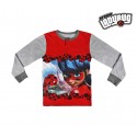 22-2283 Pijama invierno en algodón para niña motivo LADYBUG talla de 4 a 10 años