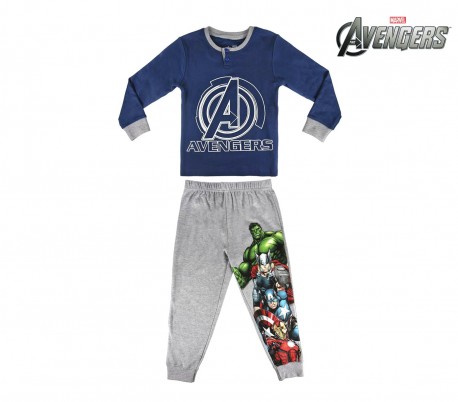 22-2286 Pijama invierno para niños motivo THE AVENGERS tallas de 3 a 7 años