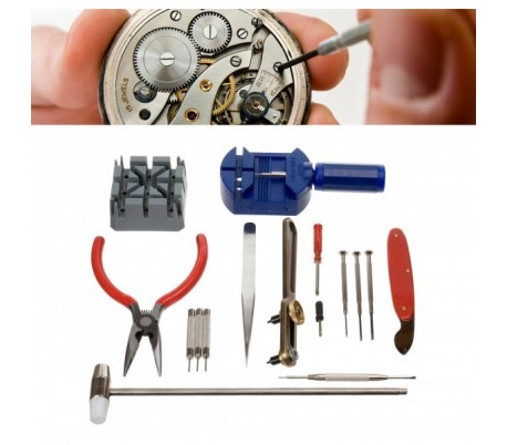 Kit 16 piezas de reparacion de relojes y pequeño electrodomestico mws