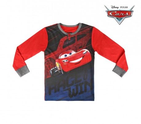 22-2287 Pijama de invierno para niño motivo CARS de algodón talla de 3 a 7 años