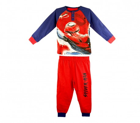 22-2285 Pijama de invierno para niño motivo Spiderman tallas de 2 a 7 años