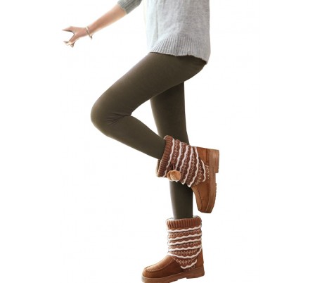 Pack 5 leggings para mujer efecto térmico interior de felpa mod. MARTE elásticos