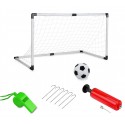 401027 Porteria con marco de plástico 128x66x52 cm silvato inflador y pelota 